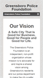 Mobile Screenshot of greensboropolicefoundation.org